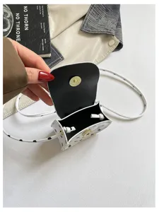 Süsses Kinder Polka Dot Mini Satteltasche Umhängetasche Kleinkind Mode Münztasche Alltag