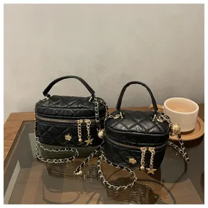 2026 nuevo bolso cruzado acolchado para mujer elegante mini bolso de hombro con cadena diario