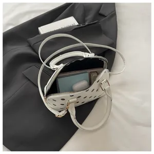 Korean style polka dot shell handbag, chic shoulder crossbody bag for women summer new.