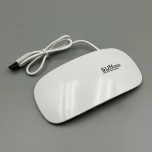 Lámpara de uñas UV LED mini portátil blanca USB luz de curado para esmalte en gel