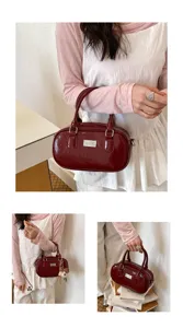 Nouvelles femmes rétro minimaliste sac à bandoulière mode décontracté détail photo