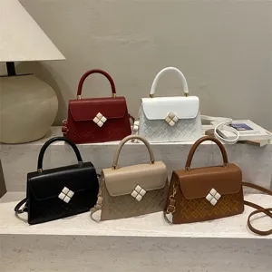 Luxus bestickte Umhaengetasche elegante Handtasche Schultertasche fuer Damen mehrfarbig