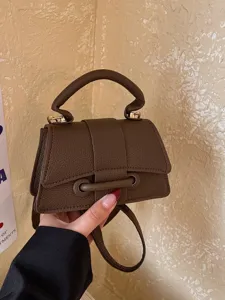 Γυναικείο Casual Τσάντα Crossbody από Δέρμα PU Μονόχρωμο Μίνι Τετραγωνική Τσάντα Ώμου Μόδας Τσάντα Χειρός Καθημερινή