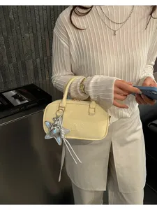 Korean style fashion women handbag small tote 2026 spring simple shoulder crossbody bag