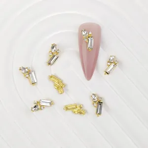 Groothandel legering strass nagelkunst charms sprankelende glas kristal DIY manicure detail