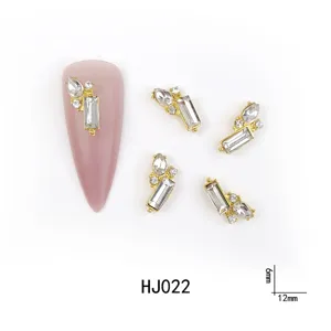 Nagelbedels van legering glas strass steentjes glanzend DIY kristal manicure sieraden detail