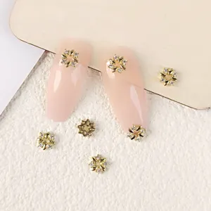 Strass Nagelkunst Bedels Geometrisch Bloemen Metaal Kristal Edelstenen Voor DIY Nageldecoratie Vrouwen Manicure Accessoires