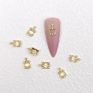 DIY strass nail art charms, κράμα κρύσταλλο μικρά αξεσουάρ για μινιμαλιστικό μανικιούρ.