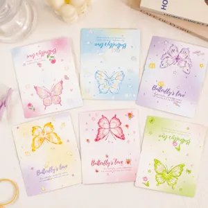 Ins Stil kreative Schmetterling abreißbare Notizkarten, schöne DIY Memo Notizkarten für Alltag.