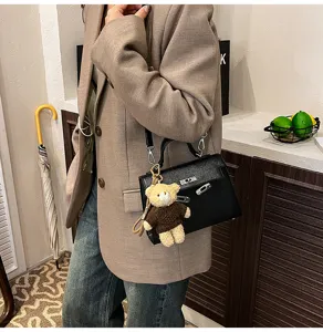 Bolso de mano retro Kelly para mujer, bolso cruzado de hombro minimalista de otoño.