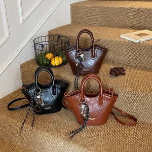 Retro Damen Handtasche minimalistische Umhängetasche vielseitige Mode Schultertasche neu