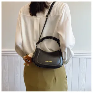 Sac à main minimaliste tendance pour femme style coréen élégant sac bandoulière noir