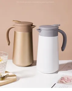 Carafe isotherme en acier inoxydable thermos de café portable bouteille d'eau chaude