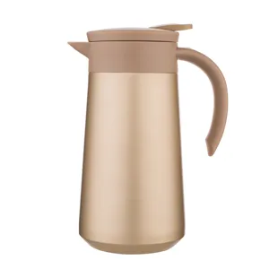 Cafetiere isotherme en acier inoxydable mini pot deau chaude menager bouteille thermique