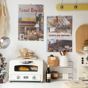 Sweet baking theme A3 wall art posters for dorm room aesthetic home decor wall stickers.