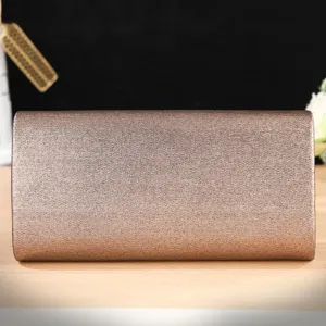 Shimmering glitter evening clutch bag for women wedding party elegant shoulder chain purse