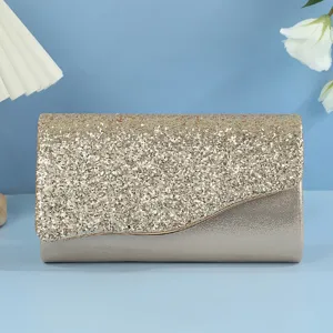 Borsa da Sera con Paillettes da Donna Elegante Pochette in Velluto Borsa a Tracolla a Catena alla Moda per Festa di Banchetto Matrimonio