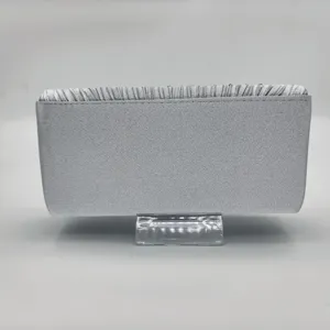 Silver pleated evening clutch bag for women, elegant satin material handbag for wedding party.