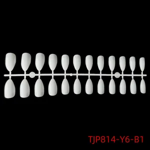 Set di bacheca per punte di unghie finte bianche, strumenti per nail art da salone.