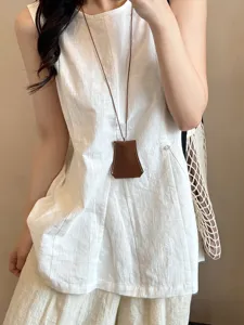 Collier pendentif en cuir marron minimaliste chaîne de cou géométrique détail bijou