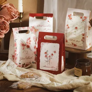 Butterfly Rose Candy Box Portable Gift Packaging Container Cute Cartoon Snack Storage Box For Birthday Party Kids Gift