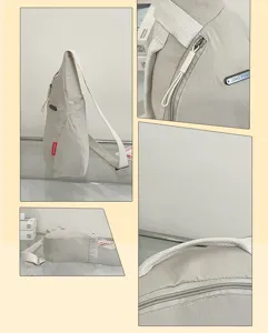 Bolso cruzado minimalista y casual para uso diario, bolso de pecho de nailon ligero.