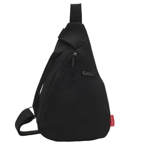 Bolso cruzado triangular negro ocio deporte exterior cercanía crossbody mochila de pecho