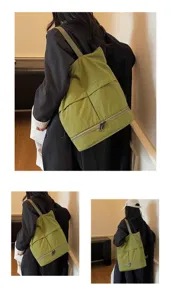 Zaino donna in nylon alla moda grande capacita viaggio tempo libero borsa quotidiana