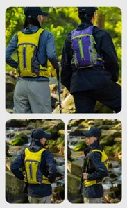 Outdoor sports hiking backpack cycling foldable water bag double shoulder bag for camping