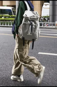 Casual travel backpack large capacity waterproof outdoor daypack for men and women stylish school bag