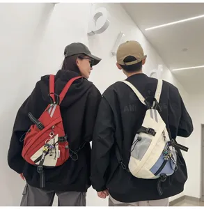 Zaino monospalla multifunzionale stile coreano borsa trendy per coppie uso quotidiano