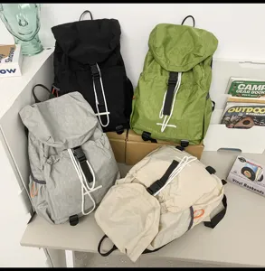 Casual large capacity travel backpack for men and women, lightweight waterproof school bag.