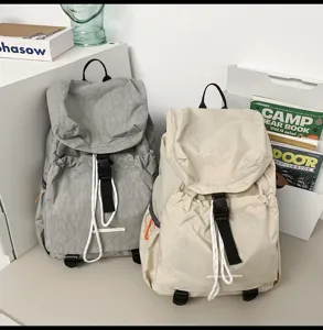 Casual large capacity travel backpack for men and women, lightweight outdoor school book bag.
