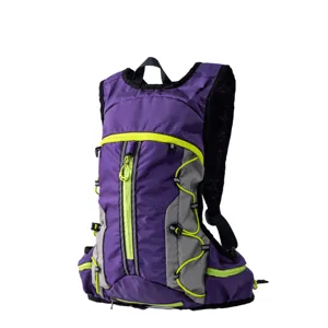 Outdoor sports hiking backpack lightweight cycling daypack purple water resistant rucksack