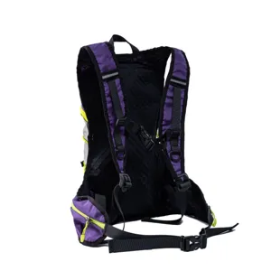 Purple outdoor cycling hiking backpack for men and women, lightweight sports daypack bag.