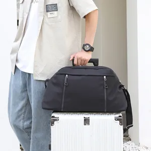 Large capacity travel duffel bag waterproof fitness gym shoulder bag for outdoor sports.