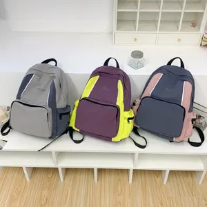 Casual student backpack multi-color lightweight travel school bag for teen girls boys