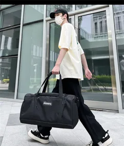 Large capacity sports duffel bag gym travel fitness bag waterproof lightweight outdoor bag