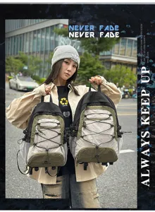 Zaino con coulisse donna outdoor stile casual trekking sport borsa scuola giornaliera