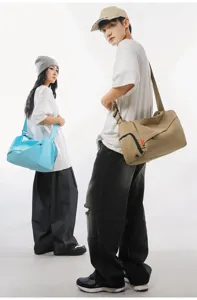 Casual sport duffel bag large capacity travel shoulder bag for men and women fitness waterproof.