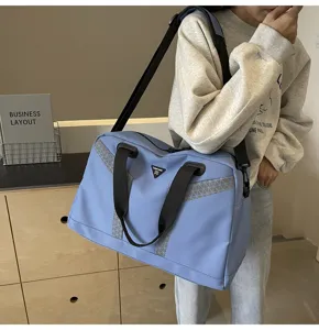 Large capacity travel duffel bag waterproof gym fitness bag for short trips and daily use.