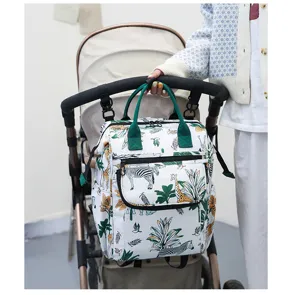 Sac à dos à langer imperméable grande capacité sac fourre-tout multifonction pour bébé.