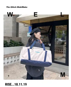 Large capacity gym duffel bag casual travel shoulder bag for sports and fitness workout