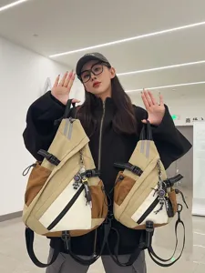 Street Trend Zaino in Nylon Multiuso Impermeabile Viaggio Daypack Casual Computer per Uomo Donna