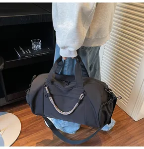 Large capacity sports duffel bag gym travel bag with wet dry separation for fitness