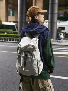 Casual waterproof travel backpack, lightweight large capacity outdoor school bag for daily use.