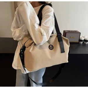 Large capacity casual travel duffel bag multifunctional shoulder gym bag for women and men