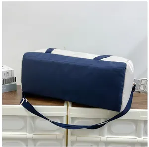 Large capacity sports travel duffel bag with dry wet separation for fitness yoga and outdoor use.