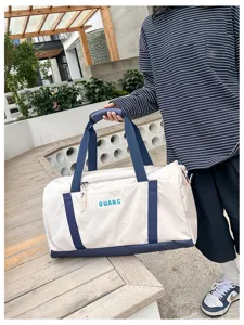 Large capacity dry wet separation fitness gym travel bag, lightweight portable design for sports.