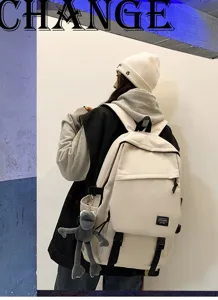 Grosser Kapazitat Freizeit Schulrucksack fur Schuler, stylischer minimalistischer Reise Rucksack.